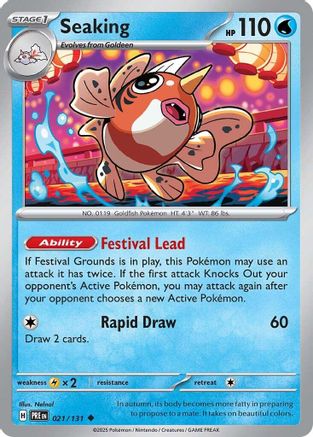 Seaking (21) Reverse Holofoil - Prismatic Evolutions