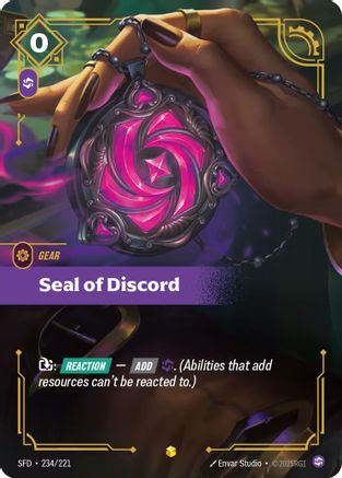 Seal of Discord (Overnumbered) (234) Foil - Spiritforged