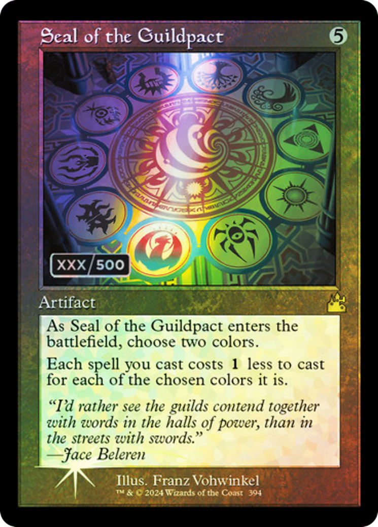 Seal of the Guildpact (Retro) (Serial Numbered) (394) Foil - Ravnica Remastered