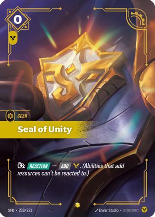 Seal of Unity (Overnumbered) (238) Foil - Spiritforged