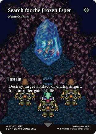 Search for the Frozen Esper - Nature's Claim (Showcase) (047) Foil - FINAL FANTASY: Through the Ages