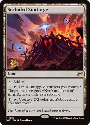 Secluded Starforge (Prerelease) (257) Foil - Edge of Eternities