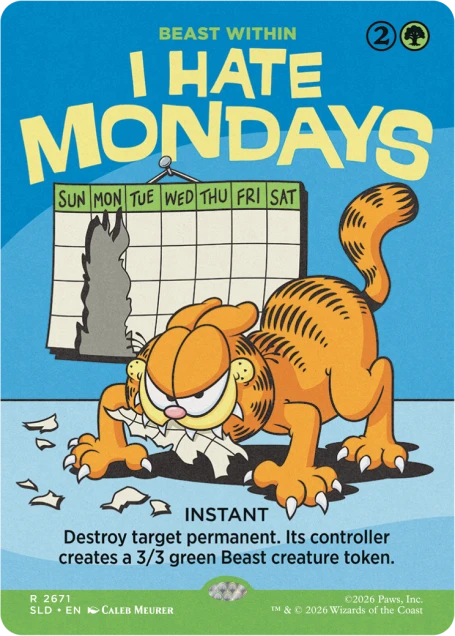 Secret Lair - Garfield: Motivationally Challenged