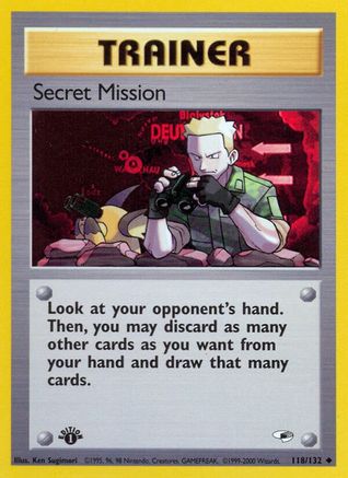 Secret Mission (118) (1st Edition) - Gym Heroes