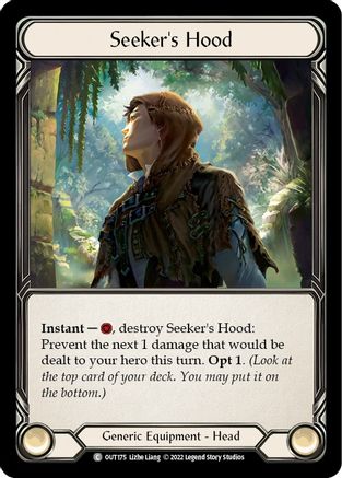 Seeker's Hood (OUT175) Cold Foil - Outsiders