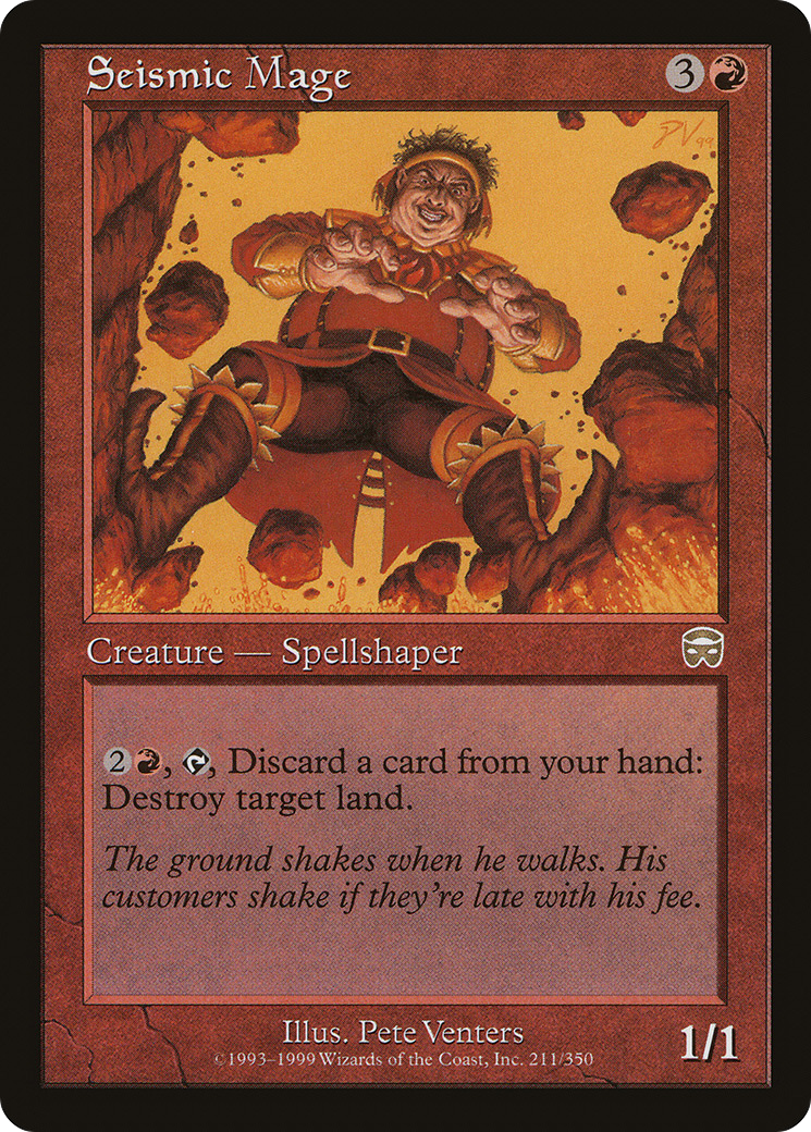 Seismic Mage (211) Foil - Mercadian Masques