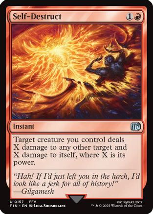 Self-Destruct (157) Foil - FINAL FANTASY