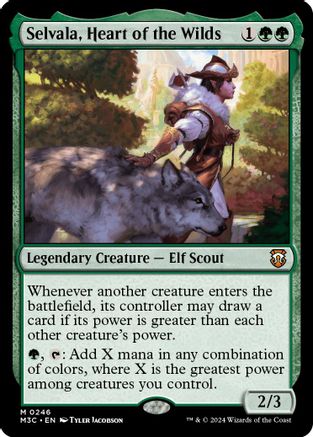 Selvala, Heart of the Wilds (246) Ripple Foil - Commander: Modern Horizons 3
