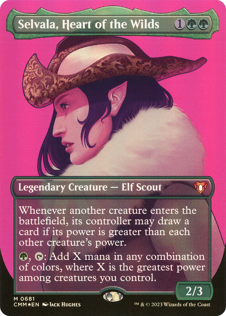 Selvala, Heart of the Wilds (Textured) (1064) Foil - Commander Masters