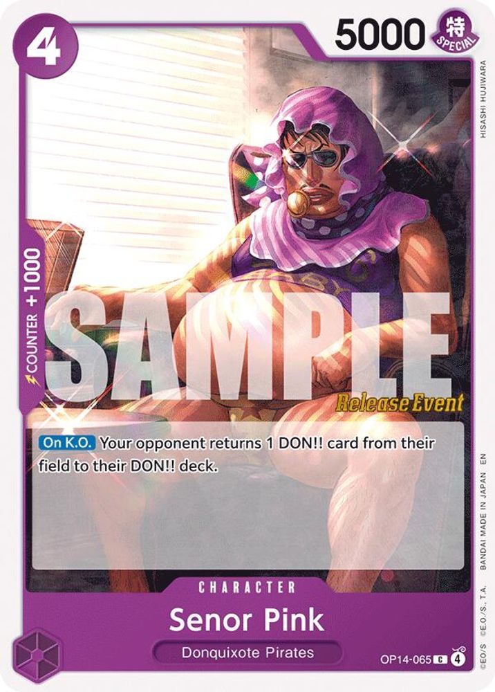Senor Pink (OP14-065) Release Event Cards