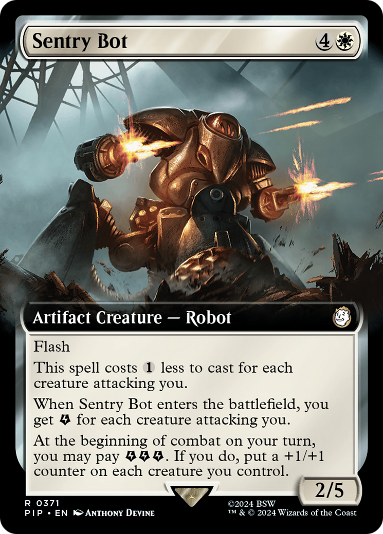 Sentry Bot (Extended Art) (371) Foil - Fallout