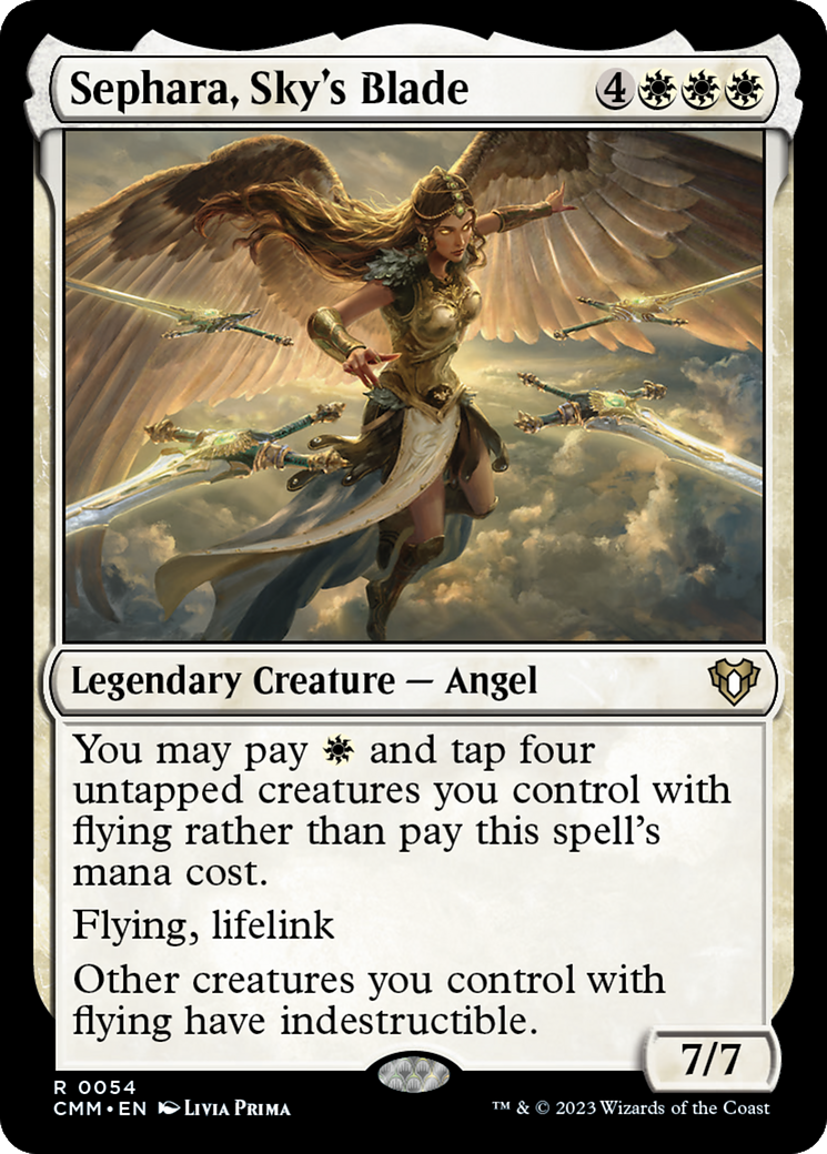 Sephara, Sky's Blade (054) Foil - Commander Masters