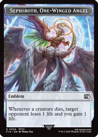 Sephiroth, One-Winged Angel // Robot Warrior Double-Sided Token (24 // 12) Foil - FINAL FANTASY