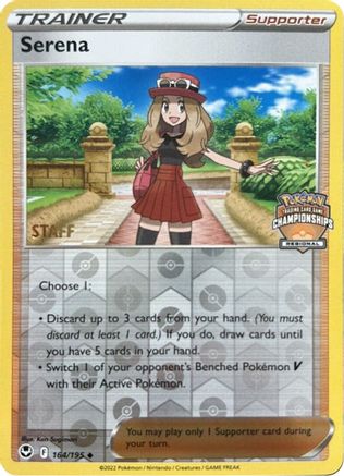 Serena (Regional Championships) [Staff] (164) Reverse Holofoil - League & Championship Cards