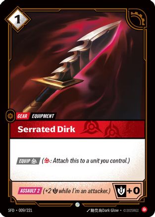 Serrated Dirk (009) - Spiritforged