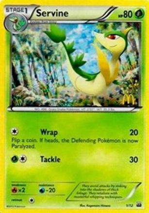Servine (1) Holofoil - McDonalds Promos 2012