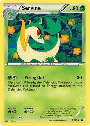 Servine (7) Reverse Holofoil - Legendary Treasures