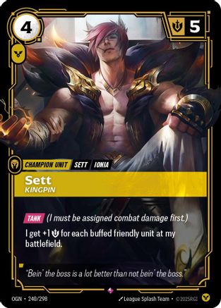 Sett – Kingpin (240) Foil - Origins