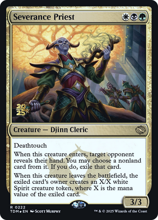 Severance Priest (Prerelease) (222) Foil - Tarkir: Dragonstorm