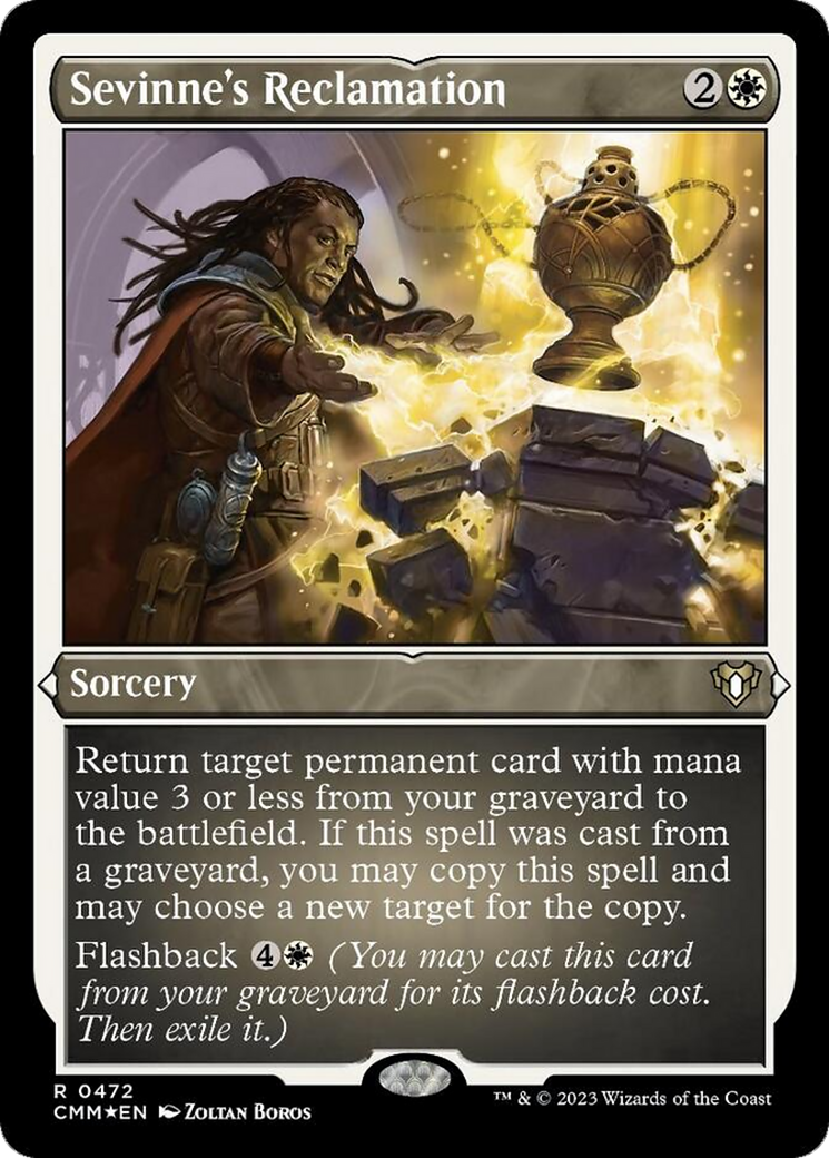 Sevinne's Reclamation (472) Etched Foil - Commander Masters