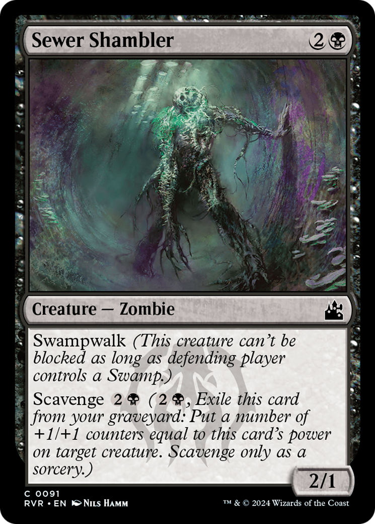 Sewer Shambler (091) Foil - Ravnica Remastered