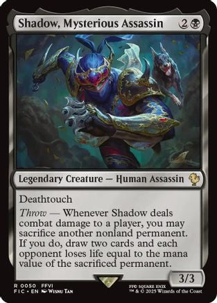 Shadow, Mysterious Assassin (050) Surge Foil - Commander: FINAL FANTASY