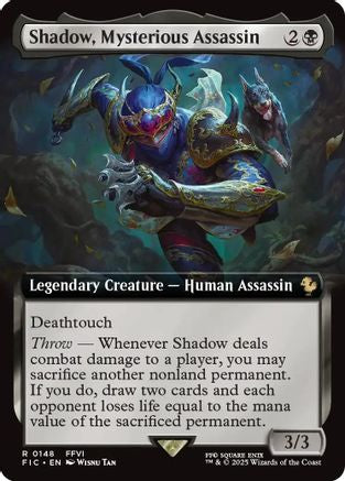 Shadow, Mysterious Assassin (Extended Art) (148) - Commander: FINAL FANTASY