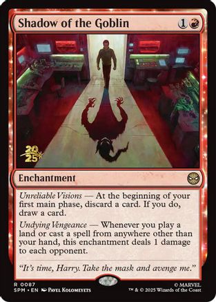 Shadow of the Goblin (Prerelease) (087) Foil - Marvel's Spider-Man