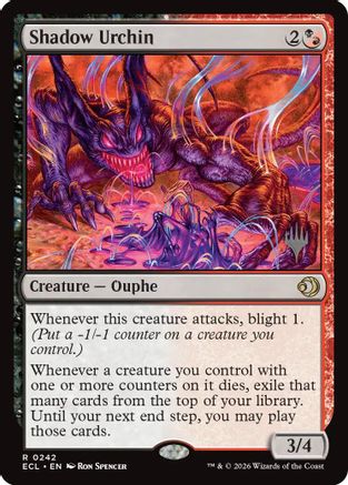 Shadow Urchin (Promo Pack) (242) Foil - Lorwyn Eclipsed