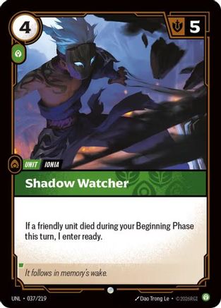 Shadow Watcher (037) Foil - Unleashed