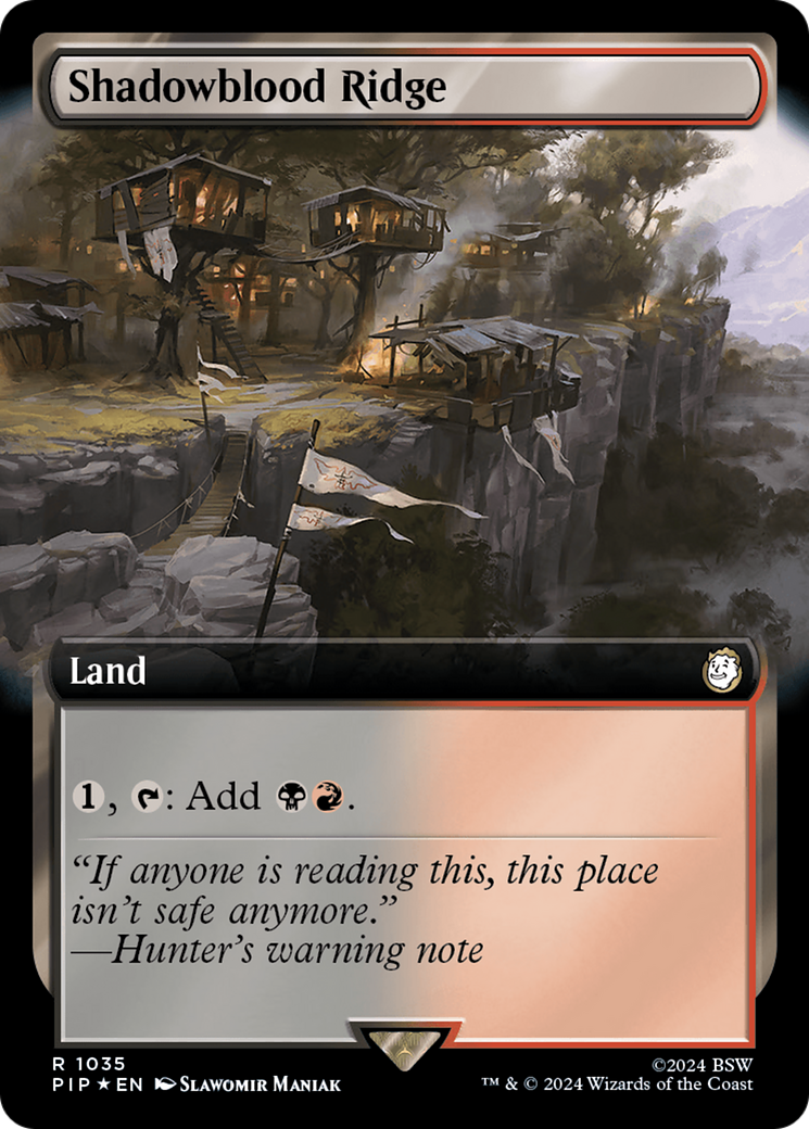 Shadowblood Ridge (Extended Art) (1035) Surge Foil - Fallout