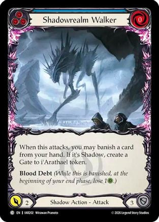 Shadowrealm Walker (Blue) (IAR202) Rainbow Foil - Usurp the Shadow Throne