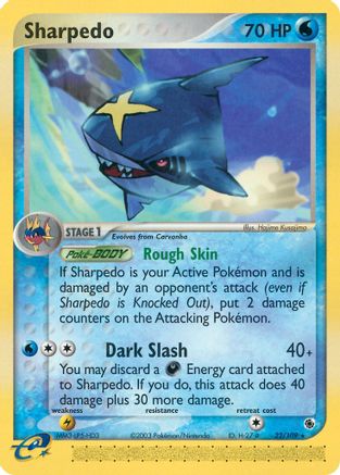 Sharpedo (22) Reverse Holofoil - Ruby and Sapphire