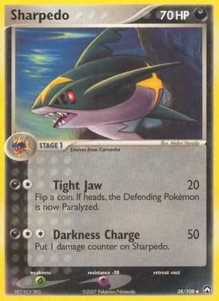 Sharpedo (38) Reverse Holofoil - Power Keepers