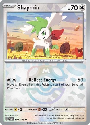 Shaymin (Master Ball Pattern) (87) Reverse Holofoil - Prismatic Evolutions