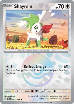 Shaymin (Poke Ball Pattern) (87) Reverse Holofoil - Prismatic Evolutions