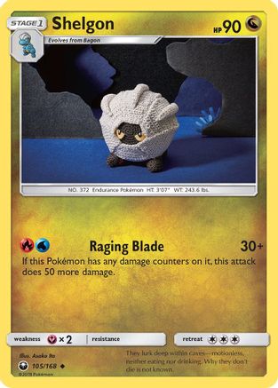 Shelgon (105) Reverse Holofoil - Celestial Storm