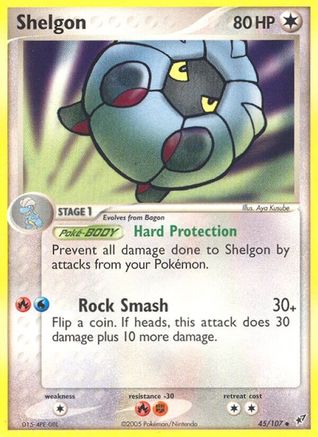 Shelgon (45) Reverse Holofoil - Deoxys