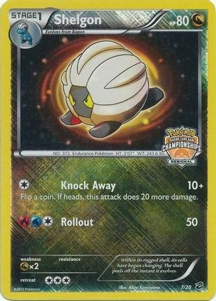 Shelgon (Regional Championships) (7) Reverse Holofoil - League & Championship Cards