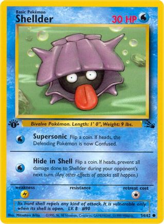 Shellder (54) (1st Edition) - Fossil