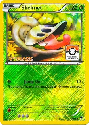 Shelmet (Pokemon League) [4th Place] (8) Reverse Holofoil - Furious Fists
