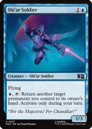 Shi'ar Soldier (637) - Commander: Marvel Super Heroes