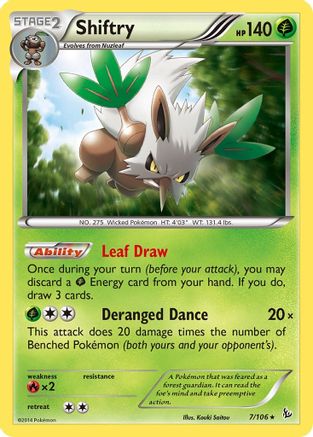 Shiftry (7) Reverse Holofoil - Flashfire