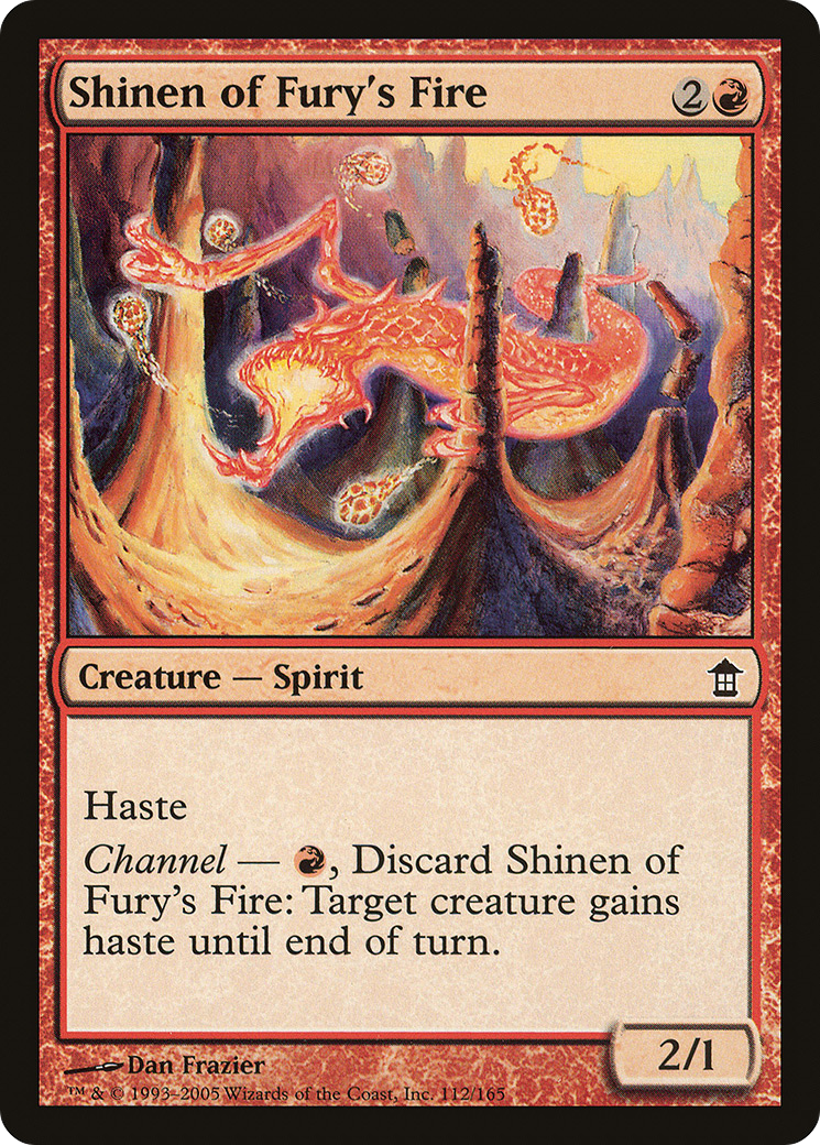 Shinen of Fury's Fire (112) Foil - Saviors of Kamigawa