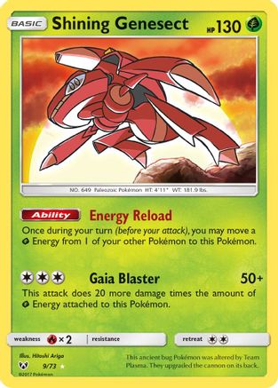 Shining Genesect (9) Holofoil - Shining Legends