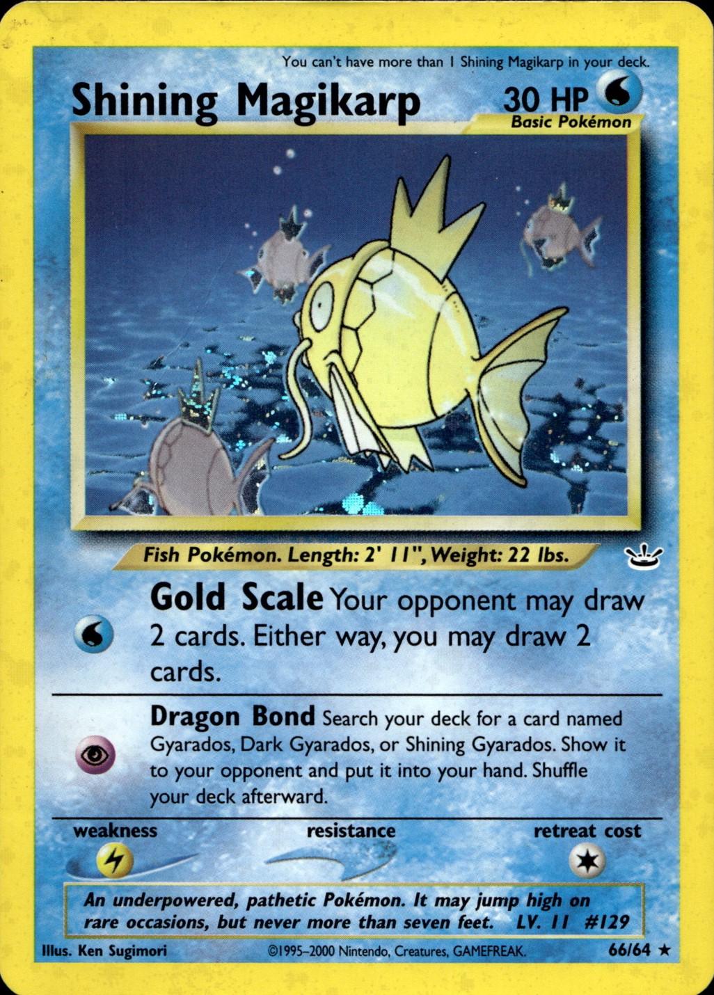 Shining Magikarp (66) (Unlimited) Holofoil - Neo Revelation