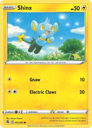 Shinx (91) Reverse Holofoil - Fusion Strike