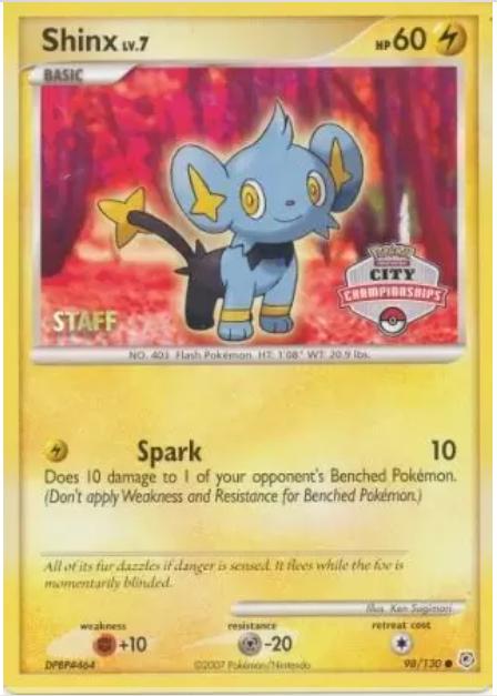 Shinx (City Championships) [Staff] (98) - Nintendo Promos