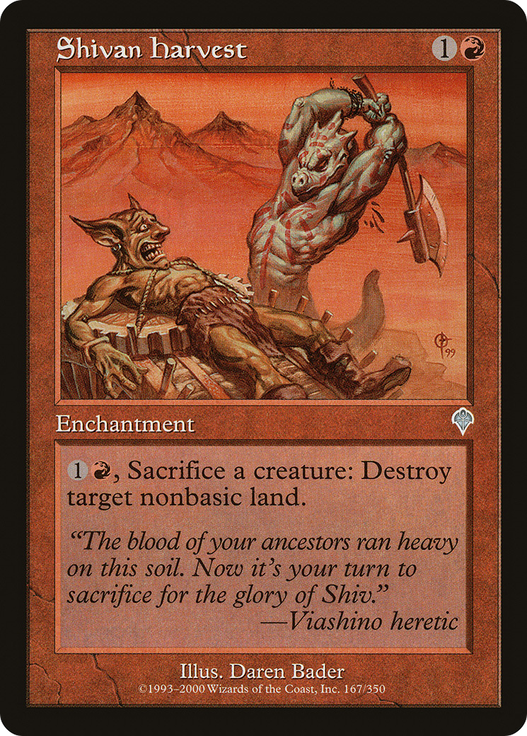 Shivan Harvest (167) Foil - Invasion