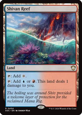 Shivan Reef (404) - Commander: Secrets of Strixhaven